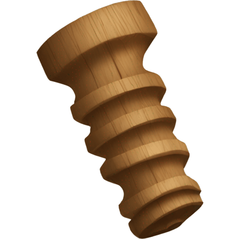 wooden screw emoji