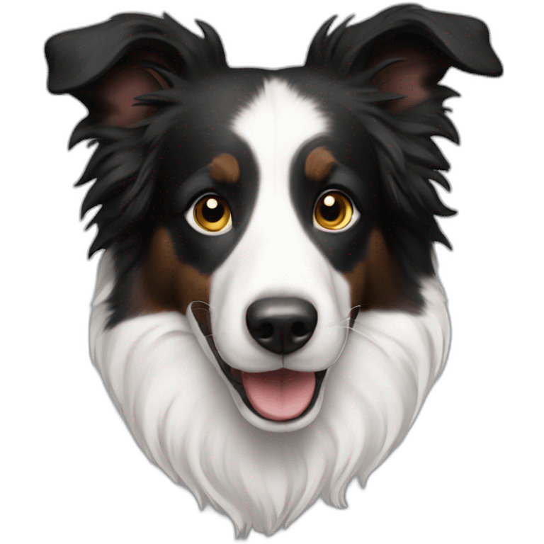 border collie white emoji