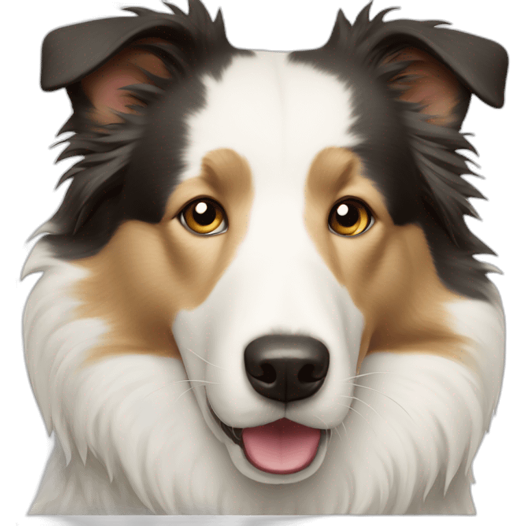 white-border-collie-dog emoji