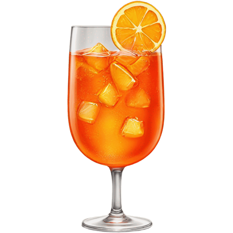 a single aperol spritz emoji