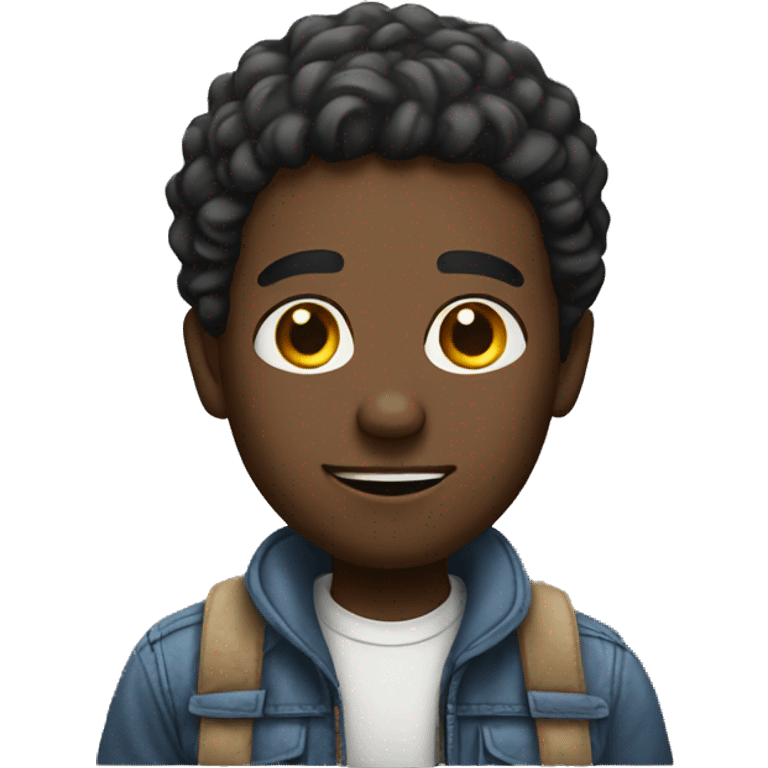 A black male with old cheap clothes  emoji