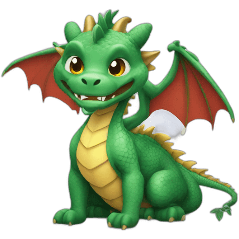 dragon cute good fortune emoji