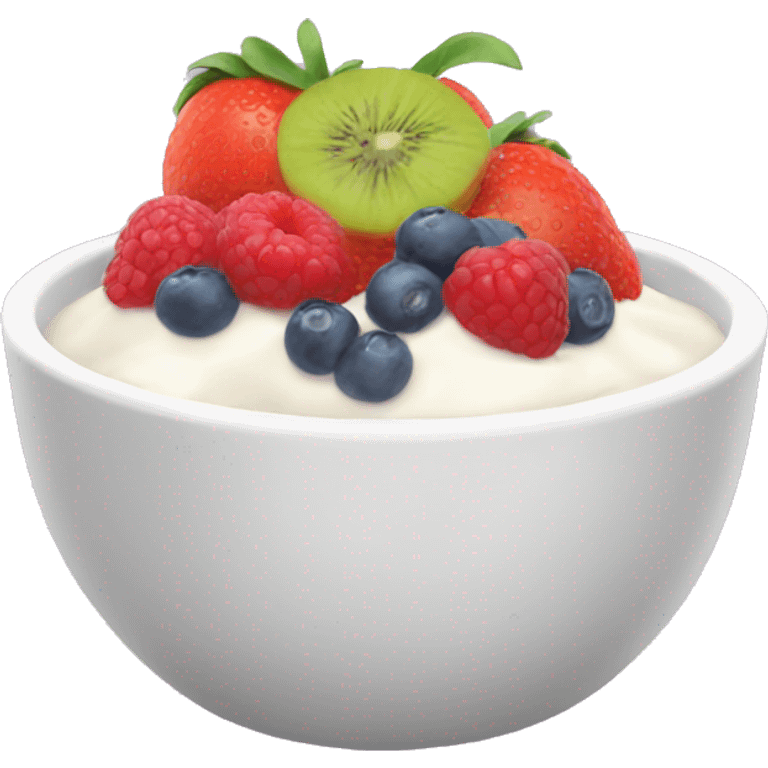 fruit yoghurt bowl  emoji