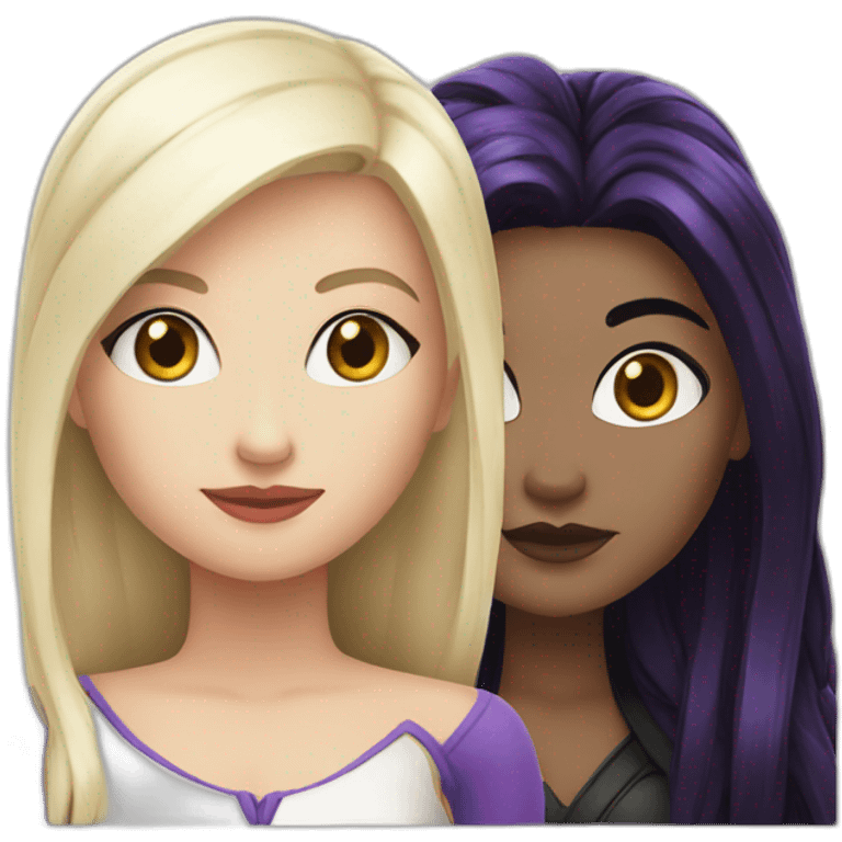 apple white and raven queen emoji