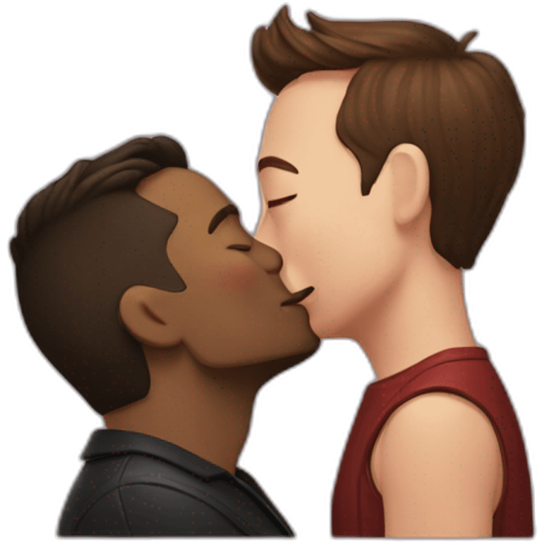 Maxildan kissing elon musk emoji