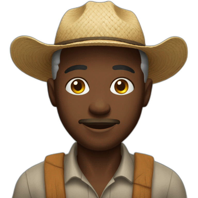 Farmer from Africa emoji