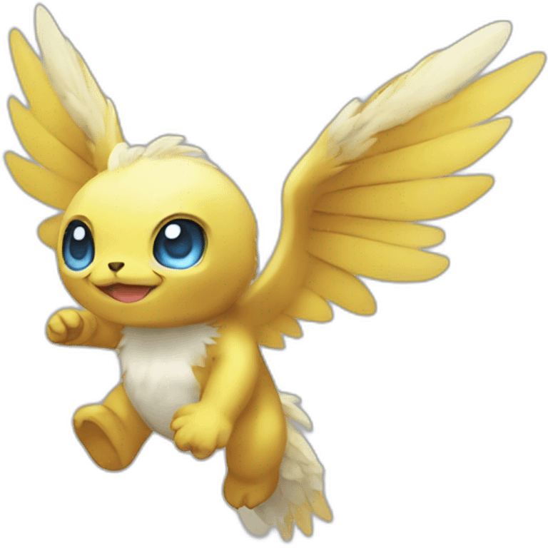 flying baby Digimon creature emoji