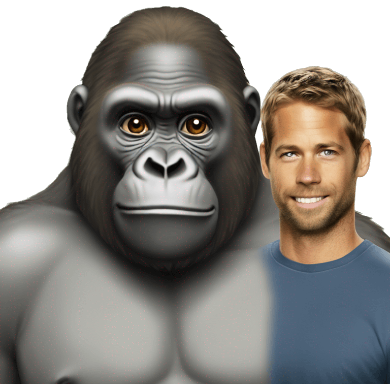 Harambe with Paul Walker emoji