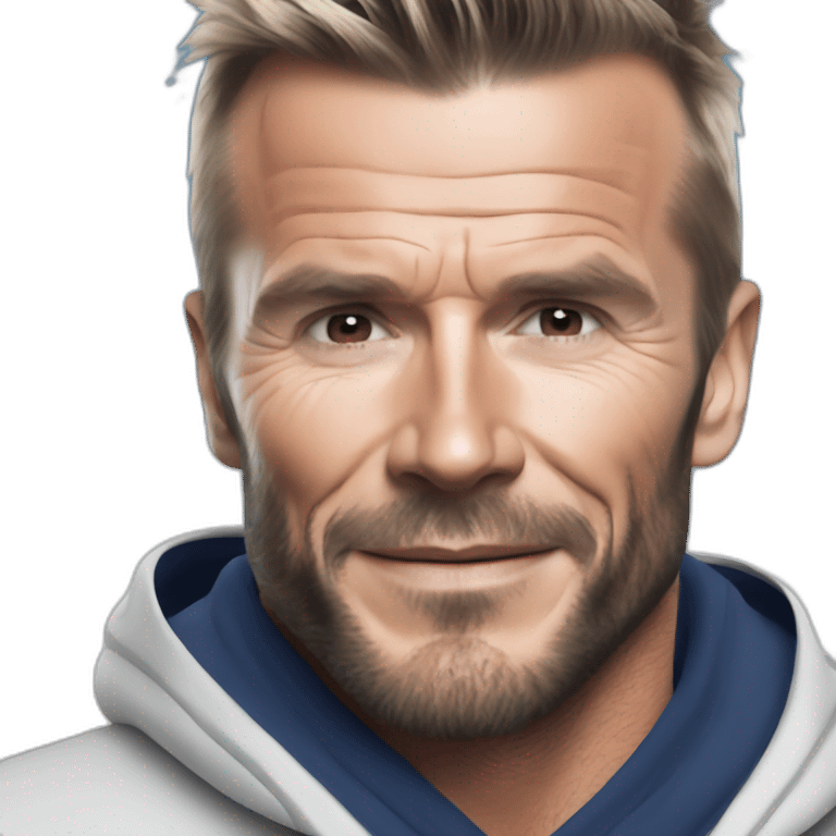 david beckham as santa emoji