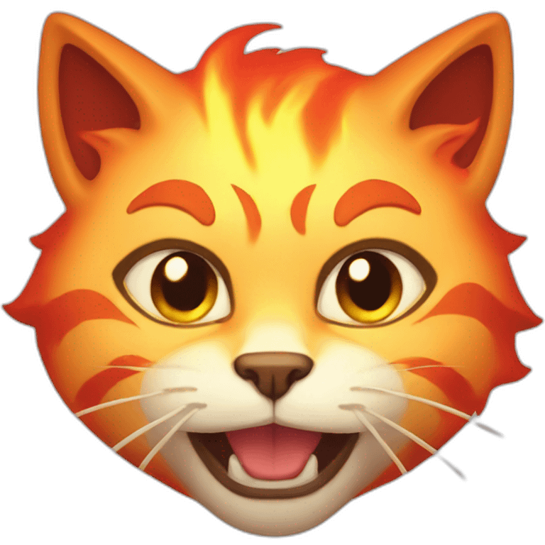 fire cat emoji