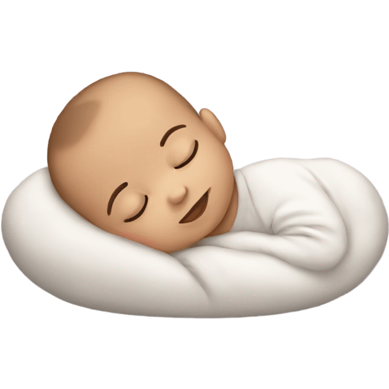 Sleeping cute baby emoji