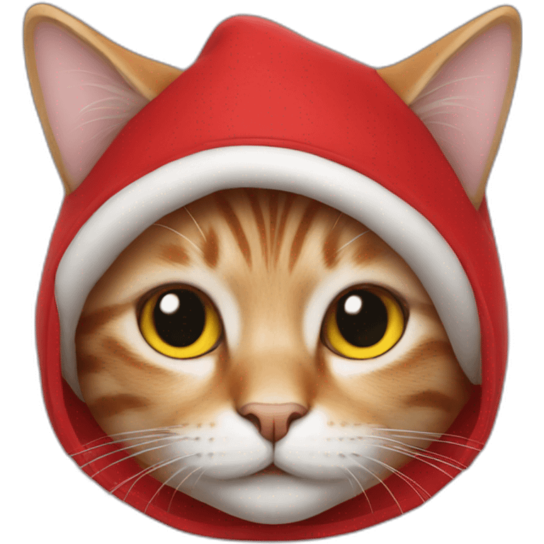 Cat in red costume  emoji