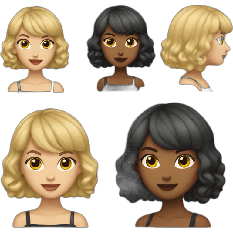 Black taylor swift emoji