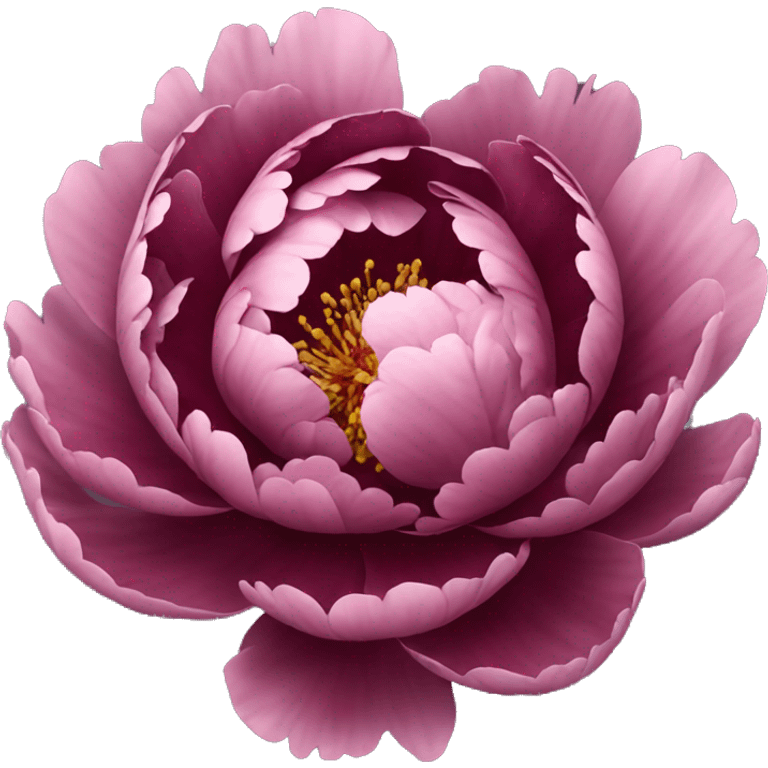 aesthetic burgundy peony emoji