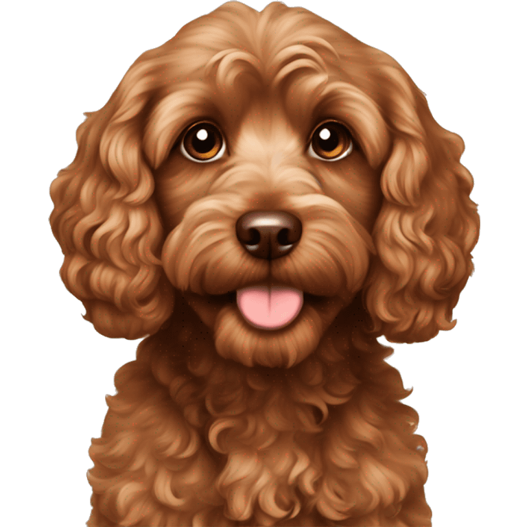 brown cavapoo emoji