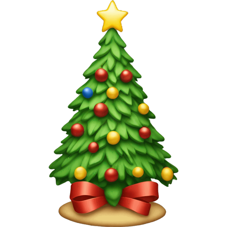 nostalgic christmas tree emoji