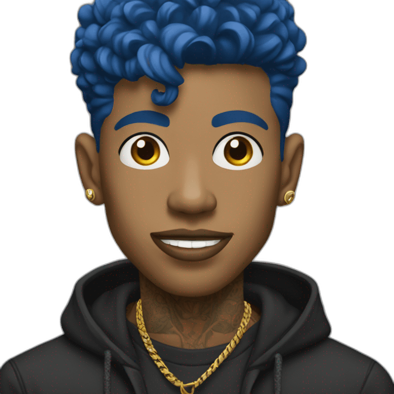 Blueface rapper emoji