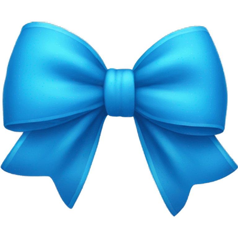 blue bow emoji