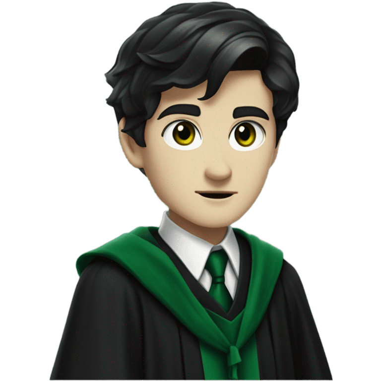 tom riddle in slytherin uniform realistic emoji