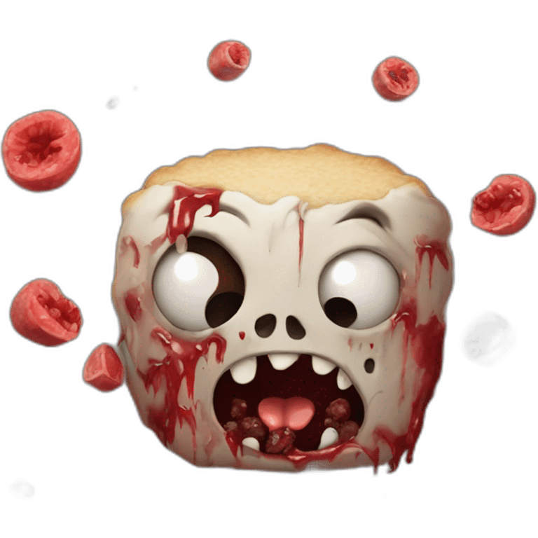 Zombie eaten by to red mices emoji