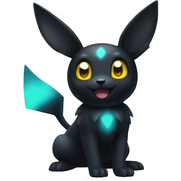 Pokemon shiny umbreon emoji