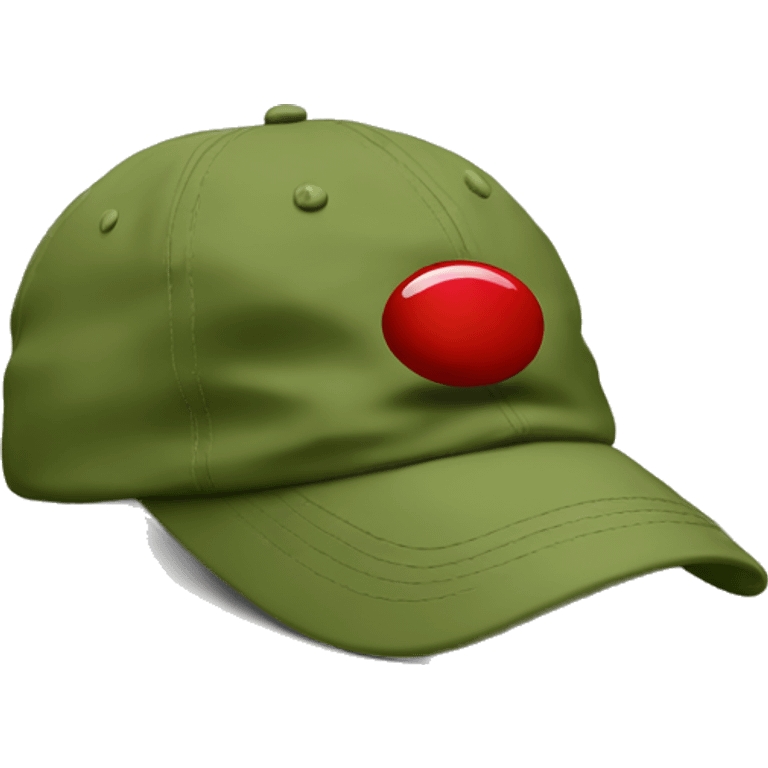 olive green dad cap emoji