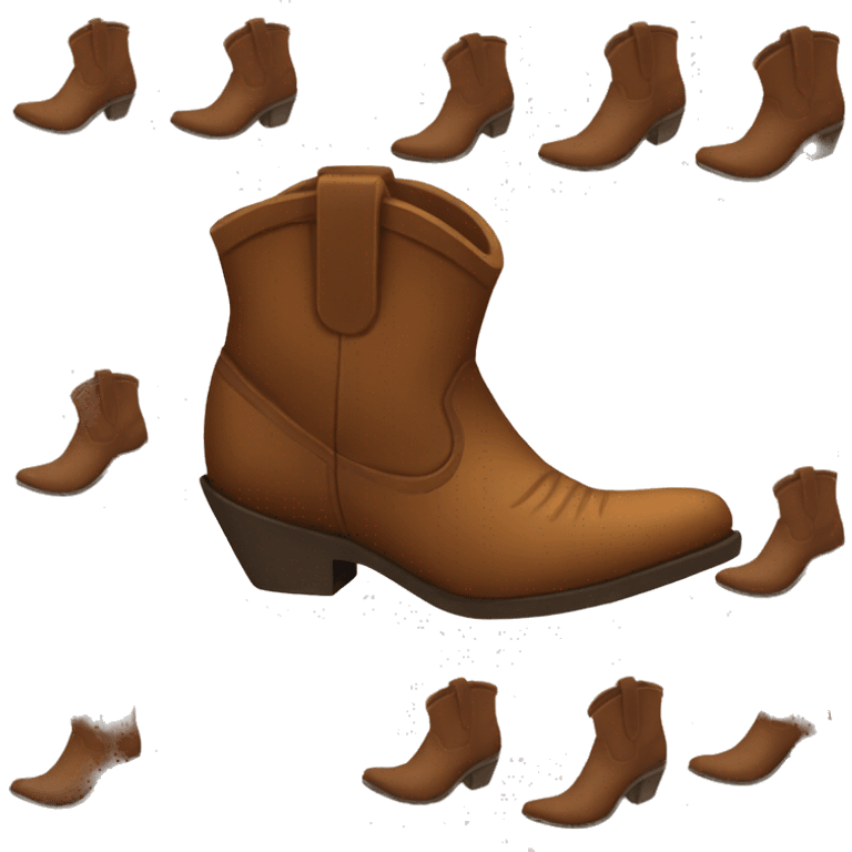 Brown cowboy boots  emoji