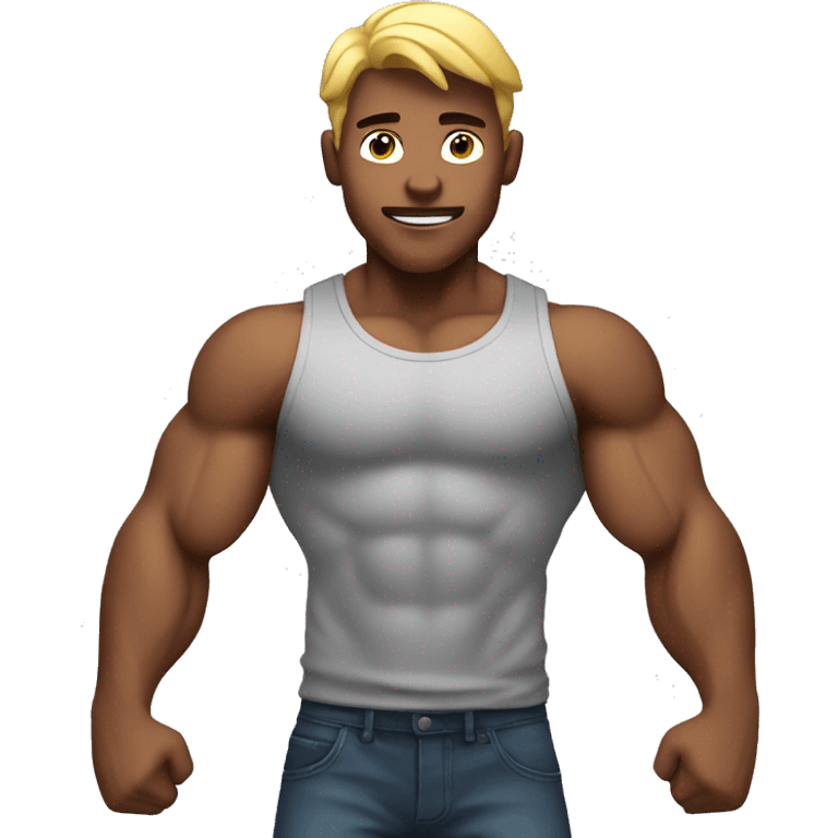 muscle boy emoji