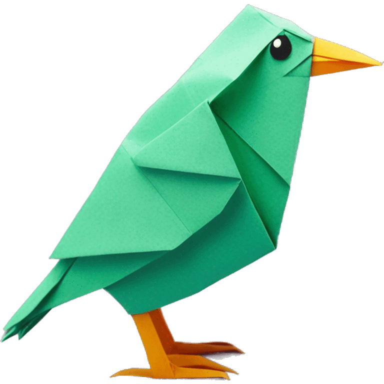 bird paper origami emoji