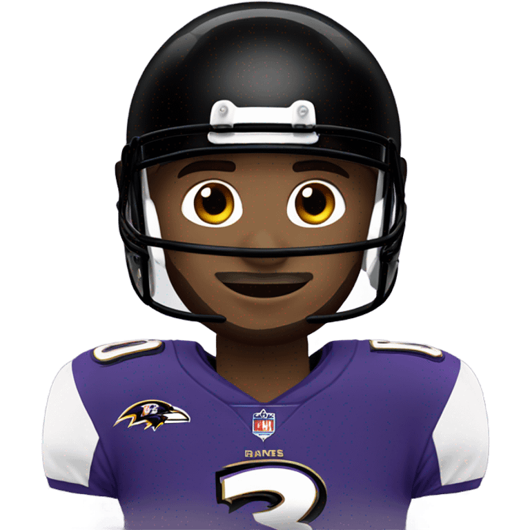 Baltimore ravens football player emoji