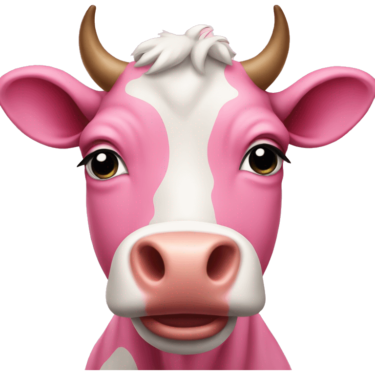 Pink cow  emoji