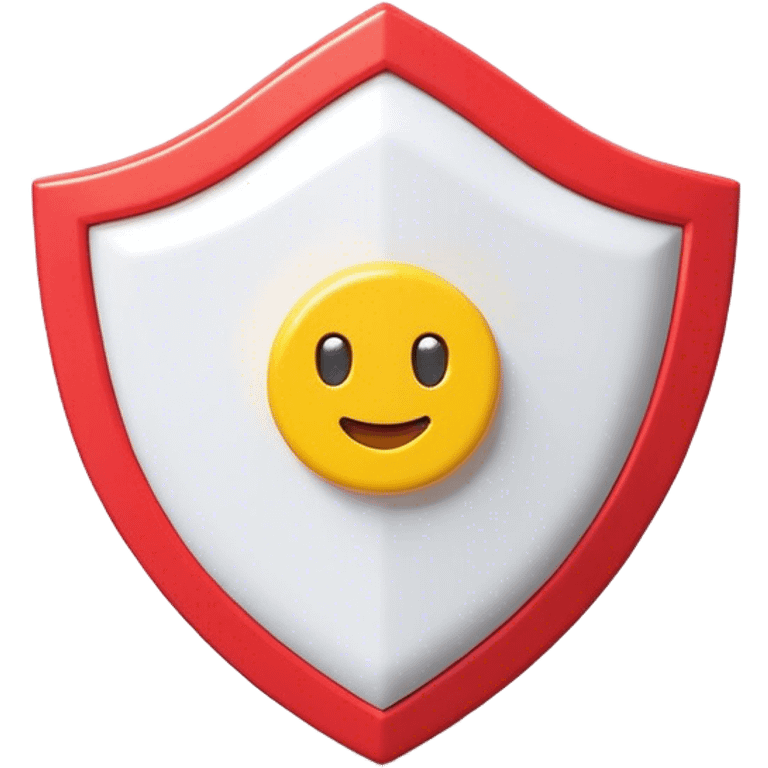 Clash of Clans aesthetic: Cinematic Playful Pixel 3D Shield Emoji, rendered in a 3D vector-style similar to standard emojis with minimal shading and bold, simplified shapes. A compact, distinct form with signature details, softly glowing with a pixelated adventure charm. Simplified yet unmistakably iconic, highly detailed and consistent, glowing with a soft radiance and high shine. Stylized with a touch of classic pixel-art charm and a soft glowing outline, capturing the essence of a beloved gaming relic with a friendly, playful manner! emoji