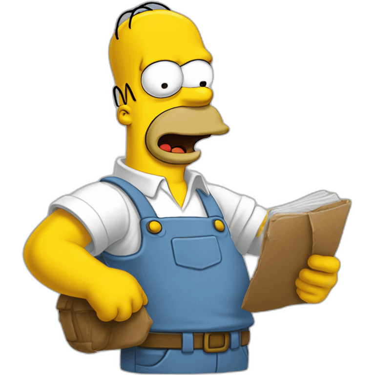 Homer Simpson Qui dit ta gueule emoji