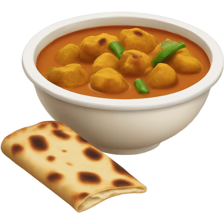 curry with naan  emoji