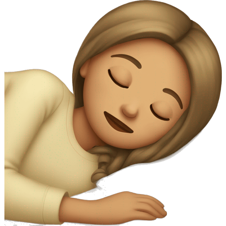 Girl sleeping  emoji