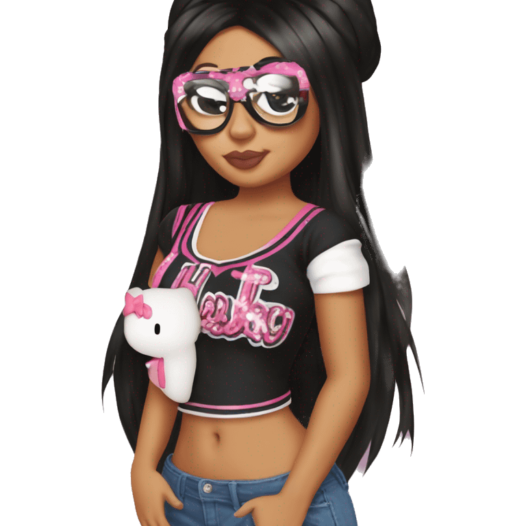 Jersey shore Snooki hello kitty emoji