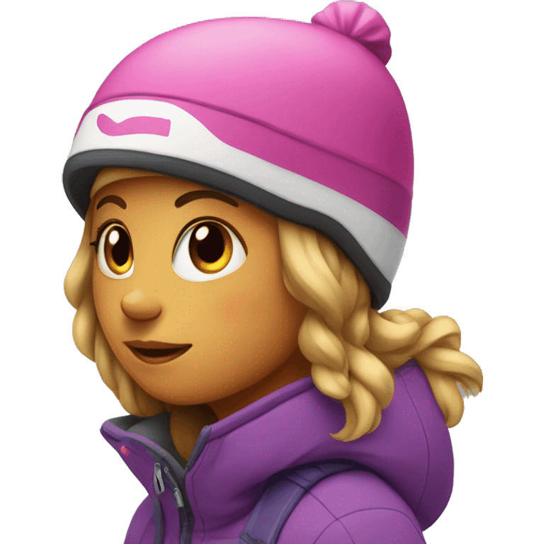 Girl on a snowboard  emoji