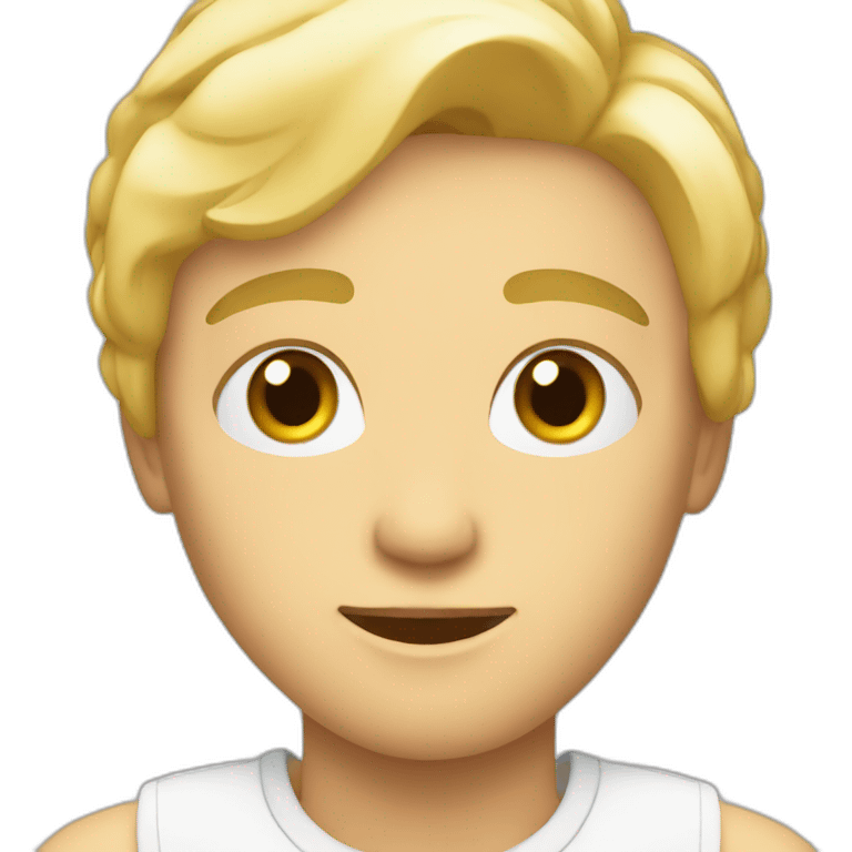 blonder junge mit handy  emoji