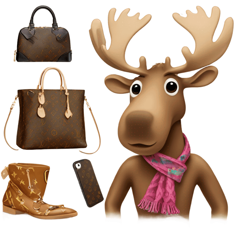 Moose with Louis Vuitton emoji