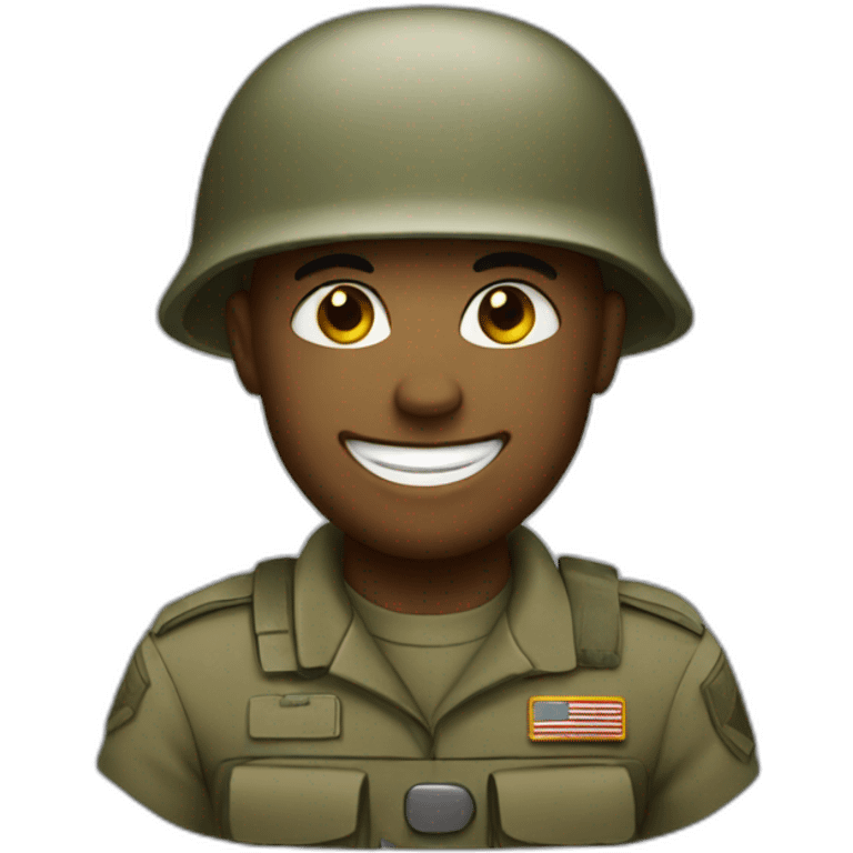 happy soldier emoji