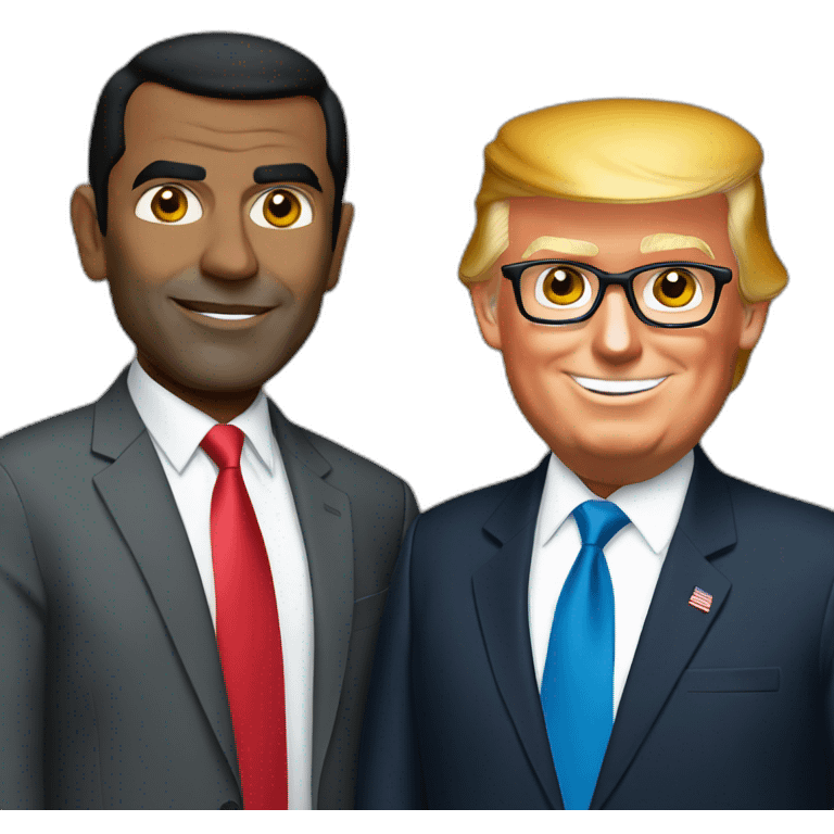 Mohamed nasheed and trump emoji