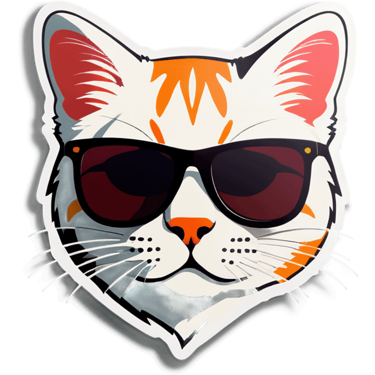 Cat with sunglasses emoji