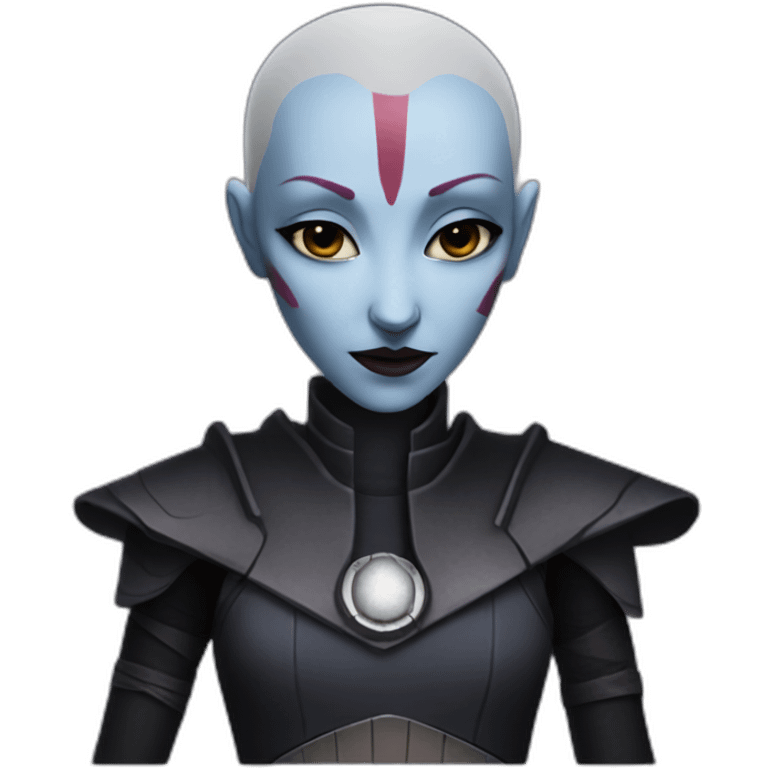 Assaj Ventress from Star Wars blushing emoji