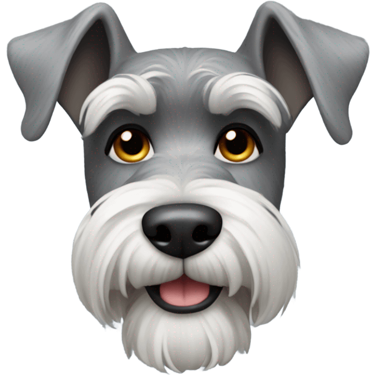 Grey schnauzer emoji