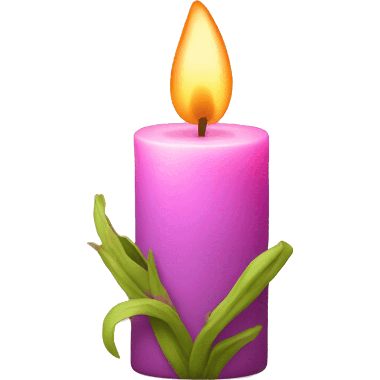 Spring candle emoji