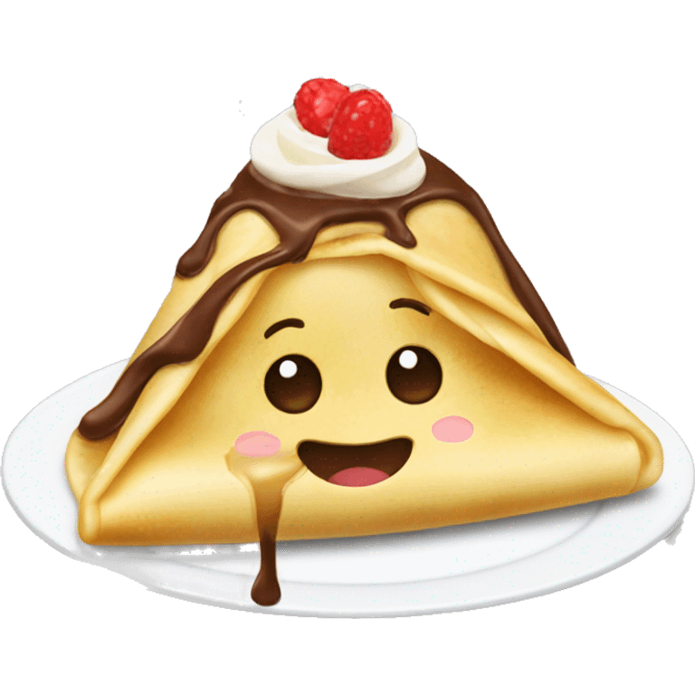 Crepe with nutella emoji