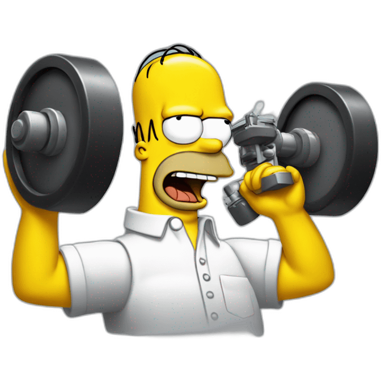 homer simpson playing batterie emoji