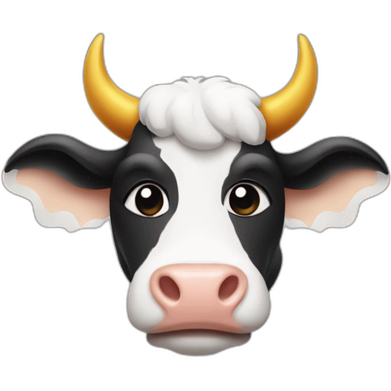 cow with halo and wings emoji