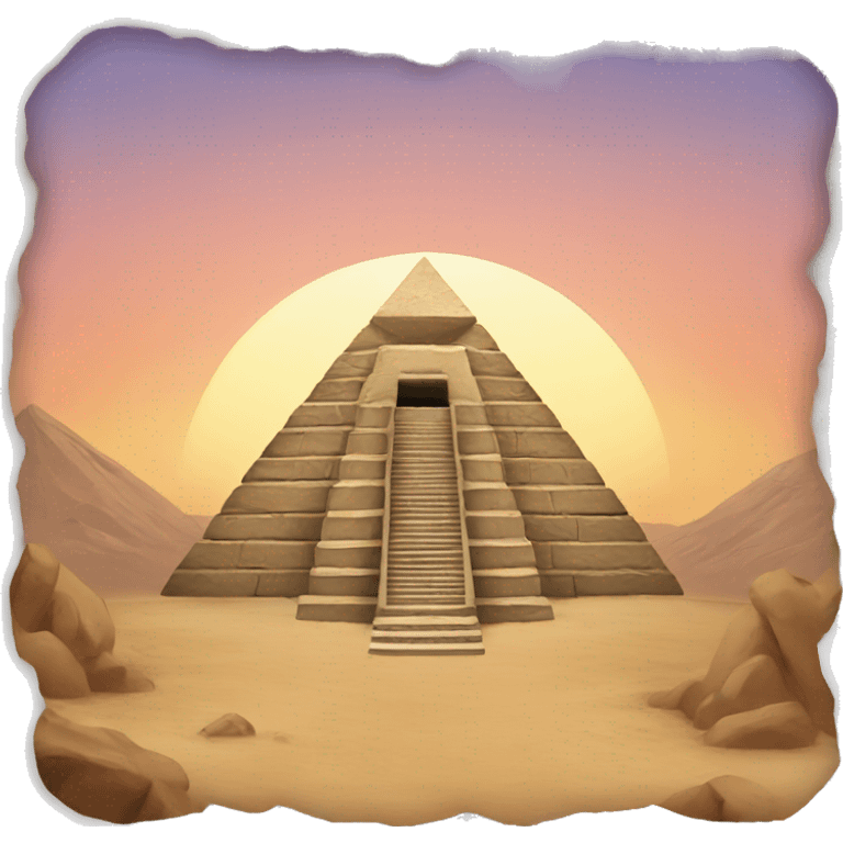 pyramid with a entrance emoji