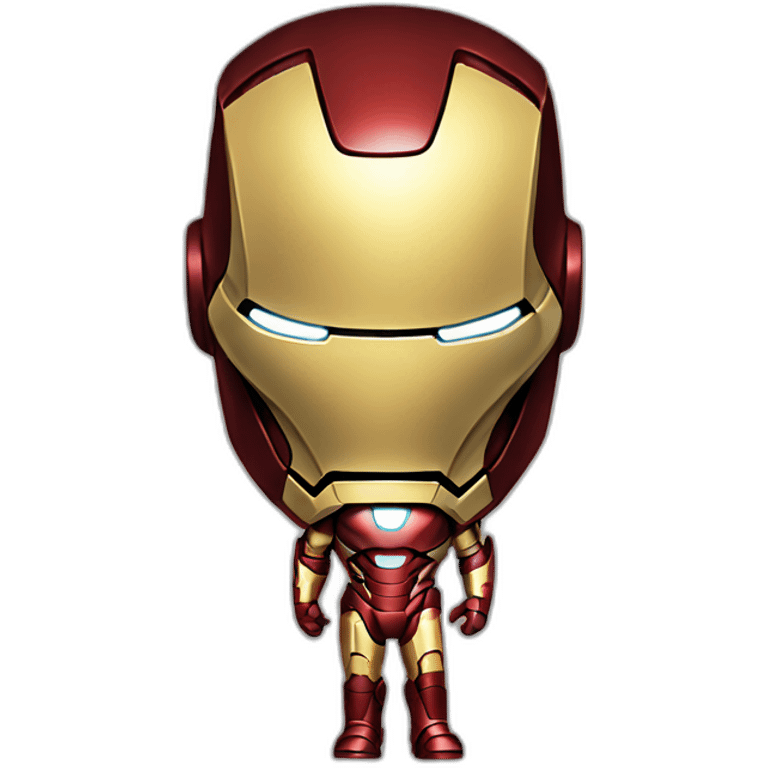 Iron man with half weared iron suit emoji